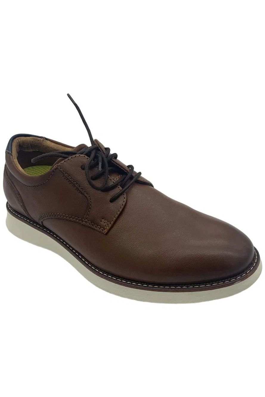 Florsheim Men's Launch Plain Toe Lace-Up Oxford Cognac - Medium